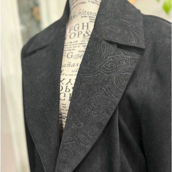 Vintage Black Trench, Large - Picture 7 of 7